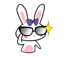 Pinko, the funny and cute bunny sticker #5542978