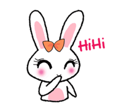 Pinko, the funny and cute bunny sticker #5542979