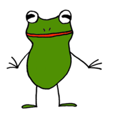 Alien from frog sticker #5544900