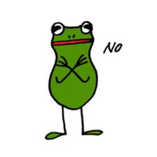 Alien from frog sticker #5544902