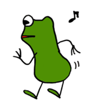 Alien from frog sticker #5544910