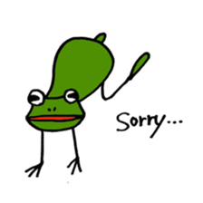 Alien from frog sticker #5544913