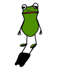 Alien from frog sticker #5544915