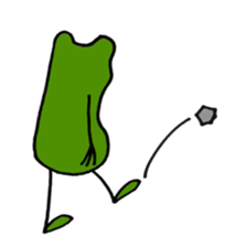 Alien from frog sticker #5544922