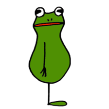 Alien from frog sticker #5544925