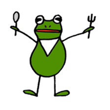 Alien from frog sticker #5544926