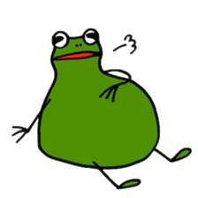 Alien from frog sticker #5544927