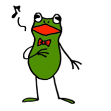 Alien from frog sticker #5544930