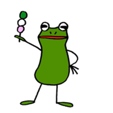 Alien from frog sticker #5544932