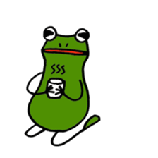 Alien from frog sticker #5544934