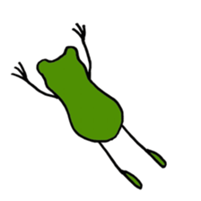 Alien from frog sticker #5544937