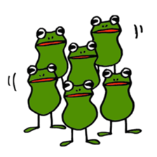 Alien from frog sticker #5544939