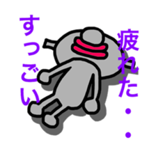 Alien that crash landed. sticker #5545116