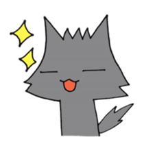 Mr. wolf& Ms.cat sticker #5545621