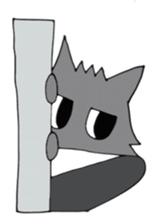 Mr. wolf& Ms.cat sticker #5545630