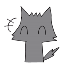 Mr. wolf& Ms.cat sticker #5545631