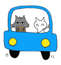 Mr. wolf& Ms.cat sticker #5545658