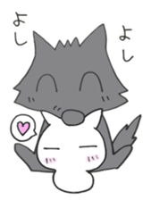 Mr. wolf& Ms.cat sticker #5545659