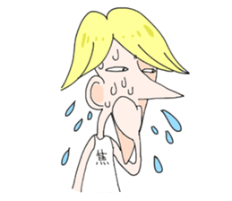 Melancholy johnny sticker #5546222