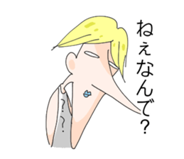 Melancholy johnny sticker #5546241