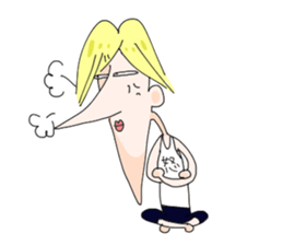 Melancholy johnny sticker #5546246