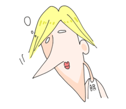 Melancholy johnny sticker #5546256