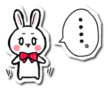 Sticker of a cat and a rabbit sticker #5546440