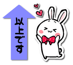 Sticker of a cat and a rabbit sticker #5546444