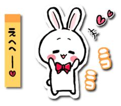 Sticker of a cat and a rabbit sticker #5546451