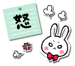 Sticker of a cat and a rabbit sticker #5546453