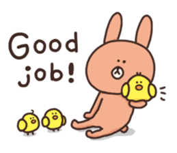 usako and piyoko 2 (English) sticker #5546477