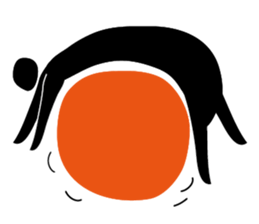 Kids running sticker #5547260