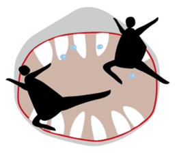 Kids running sticker #5547278