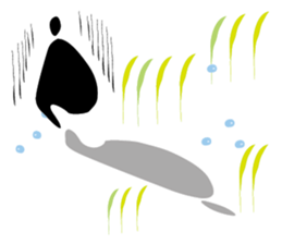 Kids running sticker #5547291