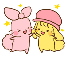 Riboncyan and Makaronchan sticker #5547350