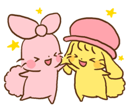 Riboncyan and Makaronchan sticker #5547350
