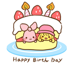 Riboncyan and Makaronchan sticker #5547377