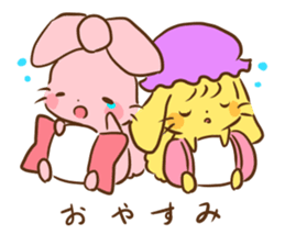 Riboncyan and Makaronchan sticker #5547379