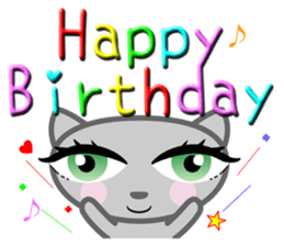 Cute nice cat message sticker #5548315