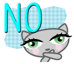 Cute nice cat message sticker #5548317