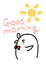 White bird with Little blue bird sticker #5549619