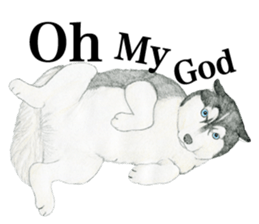 Siberian Husky Sticker (English) sticker #5550223