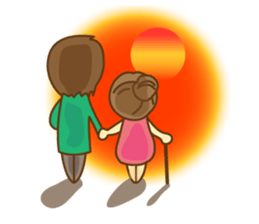 It was of a girl, a life to stamp sticker #5550738