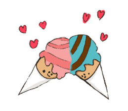 The world of IceCream&SoftServeIceCream sticker #5550749