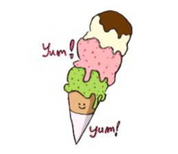 The world of IceCream&SoftServeIceCream sticker #5550757
