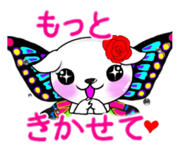 Sticker of butterfly dog sticker #5550862