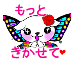 Sticker of butterfly dog sticker #5550862