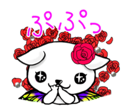 Sticker of butterfly dog sticker #5550863