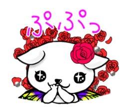 Sticker of butterfly dog sticker #5550863
