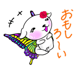 Sticker of butterfly dog sticker #5550864